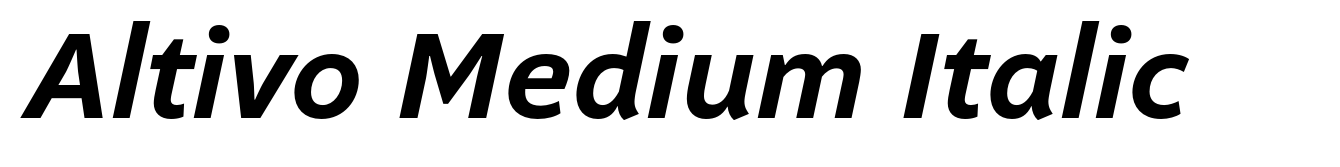 Altivo Medium Italic